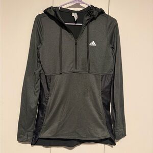 Adidas Hooded Half Zip size small